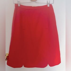 Vintage Pink Wool A-line Mini Skirt - size sm/27